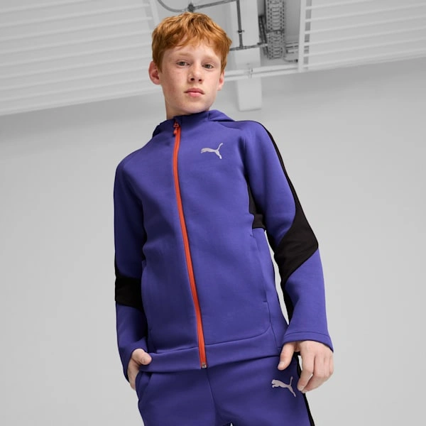 Otrok Pulover Puma Evostripe Zadrgo Velika Velikost Stil in Udobje