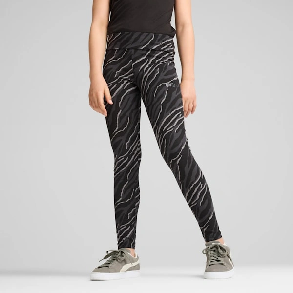 ESS+ ANIMAL Leggingi za velike otroke | PUMA Živalski vzorec, udobje in stil, odličen za igro!